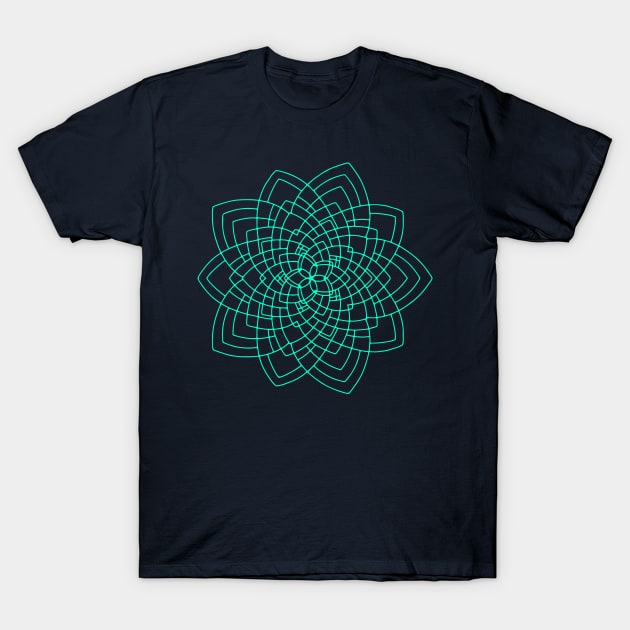 Geometric flower T-Shirt by PallKris